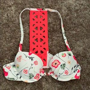 Floral bikini top. Worn once.